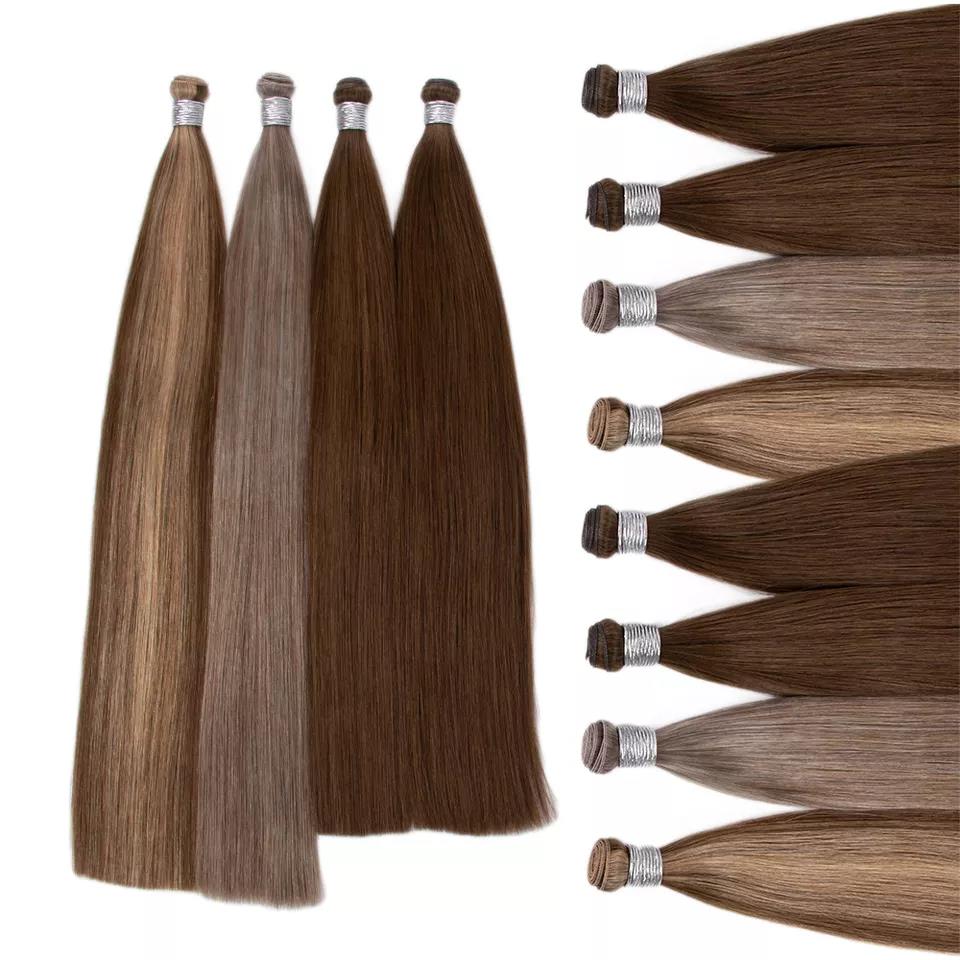 Brazilian Cuticle Aligned Genius Weft Hair Extensions Vendor Virgin Remy Hair Genius Weft Hair Extension